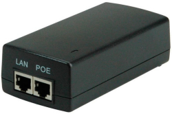Мрежов аксесоар VALUE 21.99.1498, Gigabit PoE инжектор, 30W, RJ-45, IEC, 802.3af, черен