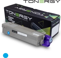 Тонер за лазерен принтер Tonergy съвместима Тонер Касета Compatible Toner Cartridge OKI 44315303 Cyan, 6k