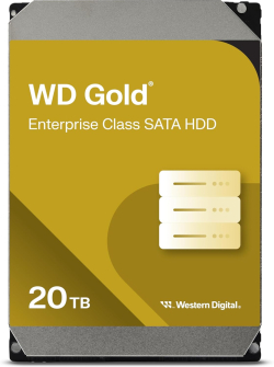 Хард диск / SSD Western Digital Gold Enterprise - 20 TB, SATA интерфейс, 3.5", 291MB/s Скорост на трансфер