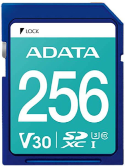 SD/флаш карта ADATA 256GB SDXC UHS-I U3 V30S