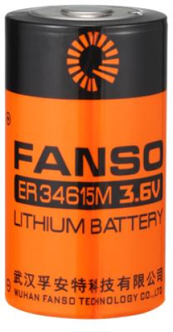 Батерия Литиево тионил батерия 3,6V  R20 13Ah ER34615M-S -STD -с пъпка- FANSO