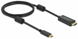 Кабел/адаптер Кабел Delock USB-C - HDMI (DP Alt Mode) 4K 60 Hz, 1 m, Черен