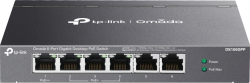 Комутатор/Суич TP-Link Omada DS106GPP с 3-портов PoE+ и 1-портов PoE++, 6-портов гигабитов