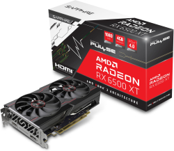 Видеокарта SAPPHIRE Radeon RX 6500 XT OC 8GB GDDR6, 1x HDMI, 1x DisplayPort 1.4, 7680 x 4320