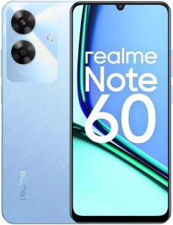 Смартфон Realme Note 60, 6GB, 128GB, 6.74" 1600 x 720, 32MP, 802.11ас, BT 5.0, Type-C, DS, 5000 mAh, Син