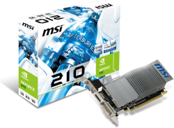 Видеокарта MSI GeForce GT210, 1 GB DDR3, 1x DVI, 1x D-SUB, 1x HDMI