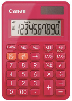 Canon Настолен калкулатор LS-100KB, 12-разряден, розов