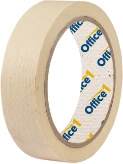 Канцеларски продукт Office 1 Тиксо, хартиено, 25 mm x 25 m