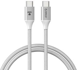 Кабел/адаптер Orico кабел Cable USB C-to-C PD 100W Charging 1.0m White - CDX-100CC-WH