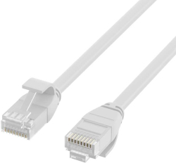 Медна пач корда RJ45 Patch Cord Cat.6A UTP ultraflex white 0, 25