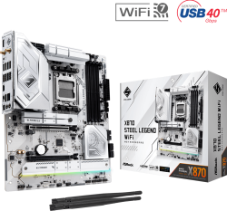 Дънна платка Дънна платка ASROCK X870 STEEL LEGEND WIFI, Socket AM5