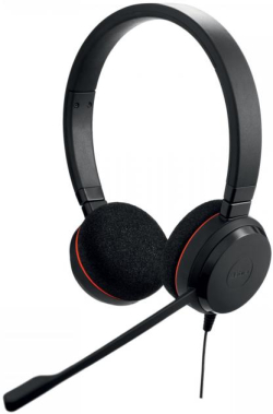 Слушалки Слушалки Jabra Evolve 20 MS Stereo USB-C, Микрофон, Черни