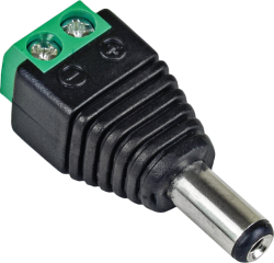Захранващ конектор с болт BRAVAS 12v,2,1/5,5mm Мъжки