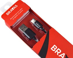 Кабел USB Type C черен 1м. FAST CHARGE сертифициран