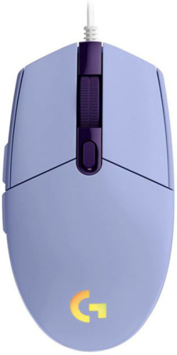 Мишка Гейминг компютърна мишка с кабел Logitech G102 Лилава
