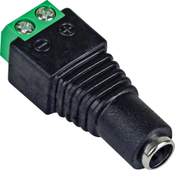 Захранващ конектор с болт 12v, женски 5.5 x 2.1mm,  D04