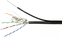 Кабел FTP/M + носещо въже Cat.5e 24AWG CCA