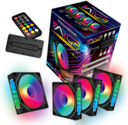 Комплект вентилатори ARGB Trendsonic Infinity Mirror Illumination Fans (4 x 120 mm)