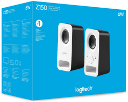 Колонки ТОНКОЛОНИ LOGITECH ZZ150W - Black & White - PN 980-000815