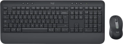 Комплект клавиатура и мишка Logitech MK650 DE, немска подредба, без кирилизация - 920-011022, Черна