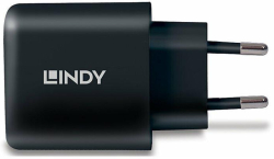 Захранващ адаптер Lindy, USB-C, черен