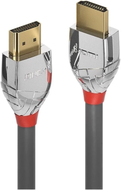 КАБЕЛ HDMI LINDY - HDMI cable with Ethernet - 5,0 m - Grey - PN 37874