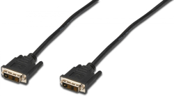 КАБЕЛ DIGITUS - DVI-D 18+1  to DVI-D 18+1 - 2,0 m - Black - PN AK-320107-020-S