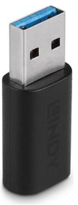 АДАПТЕР LINDY - USB-A to USB-C - Black - PN 41904