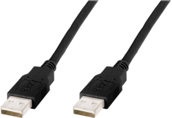 КАБЕЛ USB DIGITUS - USB-A to USB-A - 5,0 m - Black - PN AK-300101-050-S