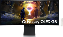 Монитор Геймърски Samsung LS34DG850SUXDU Odyssey G85SD, 34" Ultra WQHD (3440x1440), Curved 1800R, 21:9, 1xDP 2xHDMI, USB Hub