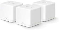 Безжични WiFi Mesh системa Безжична Wi-Fi 6 Mesh система Mercusys Halo H60X(3-pack) AX1500