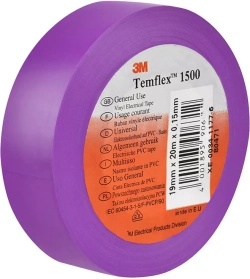 Изолационна лента 3M - 1500, 20м/19мм/0,15мм виолетова
