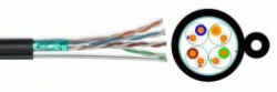 Инсталационен LAN кабел Кабел FTP/M Cat5e 24AWG CU - меден с носещо въже, 305 метра