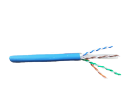 Инсталационен LAN кабел  Кабел F/UTP Cat6A 23AWG LSZH, Син, 305 метра