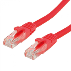 Медна пач корда Пач кабел UTP Cat5e CCA - 0.5м, червен