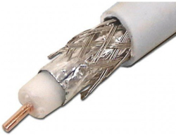 Коаксиален кабел Коаксиален кабел RG6/96 CCS с високо съдържание на мед, 100 метра