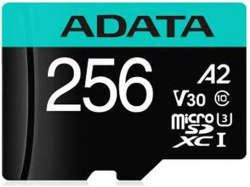 SD/флаш карта Micro SDXC 256GB V30 Cl10+SD Adapter, Adata