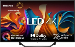 Телевизор Hisense 50" A7NQ, 4K Ultra HD 3840x2160, Quantum Dot, Light Sensor,HDR 10+, 3xHDMI, 2xUSB, LAN, Dark Grey