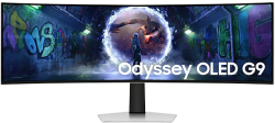 Монитор Геймърски Samsung LS49CG934, 49" Odyssey G9 GAMING, Curved OLED, 1800R, 240Hz, Smart. 32:9, 5120 x 1440