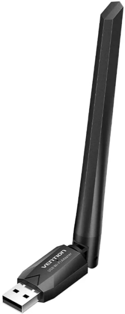 Мрежова LAN карта/адаптер Vention безжичен адаптер WiFi USB adapter Dual Band, 650Mbps, Black - KDTB0