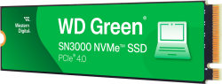 Хард диск / SSD SSD WD Green SN3000 NVMe (M.2 2280, 1TB, PCIe Gen4x4) BULK PACK (216 UNITS)