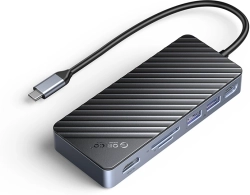 Orico докинг станция Portable Docking station M.2 SATA-NVMe - HDMI, USB3.2-A x 2, Черен