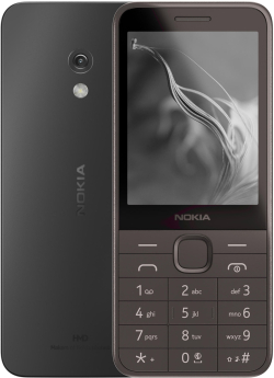 Смартфон Nokia 235 4G 2025, 2.8" TFT, 64MB, 128MB, 2MP, ВТ 5.0, FM, USB Type-C, DS, 1450 mAh, Черен