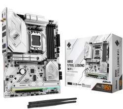 Дънна платка ASROCK MB Desktop B850 STEEL LEGEND WIFI, AM5, 4x DDR5, 1x PCIe 5.0 x16, 2x Wi-Fi 7, 1x HDMI, ATX