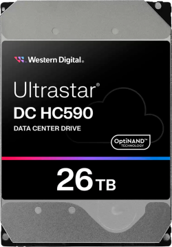 Хард диск / SSD WESTERN DIGITAL ULTRASTAR DC HC590, 3.5’’, 26TB, 512MB, 7200RPM, SATA 6Gb/s, 512E SE NP3