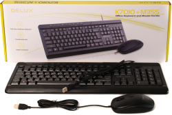 Комплект клавиатура и мишка Delux K7010U+M355BU БДС кирилизирана