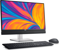 Компютър All-In-One Dell OptiPlex 7420 AIO, Intel Core i5-12500T, 512GB SSD PCIe M.2, 16GB DDR5, , WiFi 6E+BT, BG Wireless Kbd and Mouse
