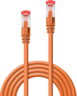  LINDY LNY-47805 :: SFTP patch кабел, Cat. 6, меден, оранжев, 0.3 м
