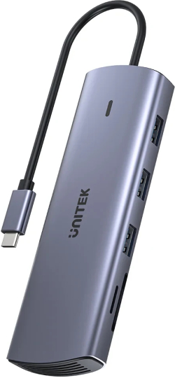 Докинг станция Unitek Type - C Docking Station PD3.0 100W - HDMI, USB-C x 1, USB3.0 x 3, LAN, SD