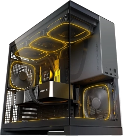 Geometric Future кутия Case EATX - Model 5 Black-Grey - 5 x 140 mm aRGB fans included